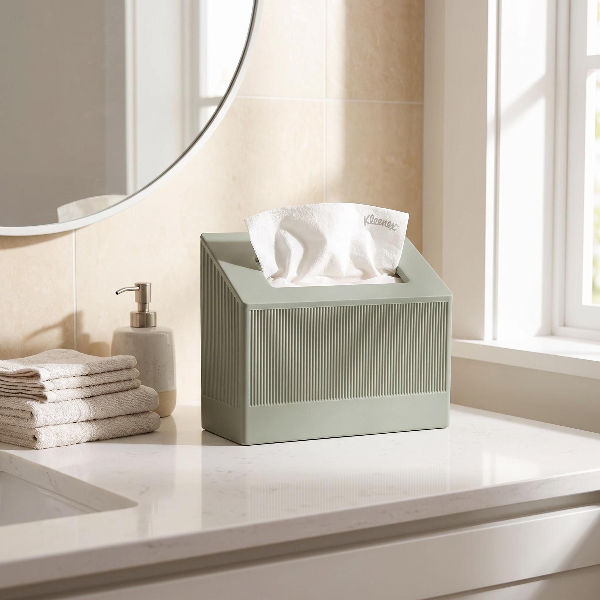 Hand Towel Box Cover, Fits Kleenex 60 Count – photo 4